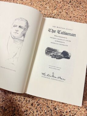 Vintage-style Hardcover Book "The Talisman" - Cream Pages